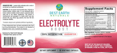 Best Earth Naturals Electrolyte Support label front highlights Vitamin D and minerals