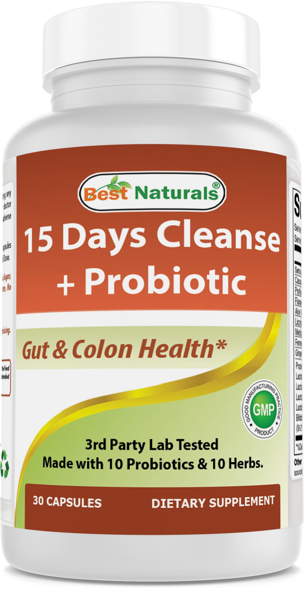 Best Naturals 15 Day Gut Cleanse bottle for digestive support.