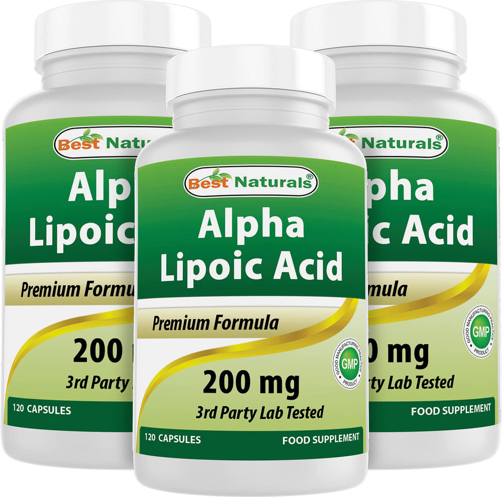 Best Naturals Alpha Lipoic Acid 200 mg bottle front for daily antioxidant support