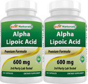 Best Naturals Alpha Lipoic Acid bottle front for easy daily supplementation