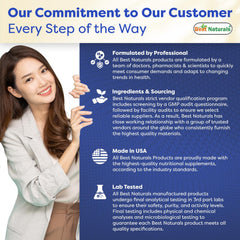 USA-made production badge signals trusted quality for Best Naturals.