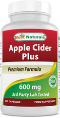 Best Naturals Apple Cider Vinegar Plus bottle front view for daily wellness support.