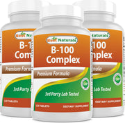 Best Naturals B-100 Complex bottle front for daily use.