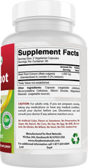 Best Naturals Beet Root Powder capsules close-up on vegetarian capsules