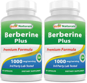 Best Naturals Berberine Plus bottle front, a reliable daily supplement for wellness.