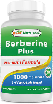 Best Naturals Berberine Plus bottle front, supports daily wellness