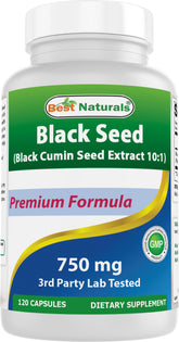 Best Naturals Black Seed bottle on shelf with bold label for convenient daily use