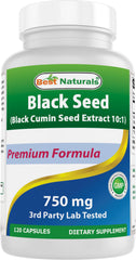 Best Naturals Black Seed bottle on shelf with bold label for convenient daily use
