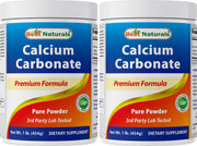 Best Naturals Calcium Carbonate Powder bottle displays pure food-grade formula.