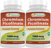 Best Naturals Chromium Picolinate bottle front view for daily wellness.