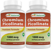 Best Naturals Chromium Picolinate bottle front view for daily wellness.