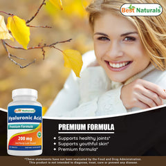 Best Naturals Hyaluronic Acid tablets on hand illustrate easy daily use
