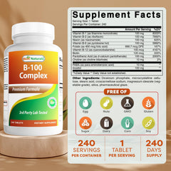 Inositol and PABA ingredients featured on Best Naturals label.