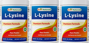 Best Naturals Lysine Powder bottle front shows purity and quality