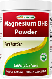 Best Naturals Magnesium BHB Powder bottle ready for easy daily mix into drinks
