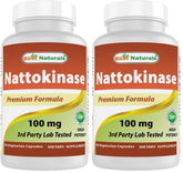 Best Naturals nattokinase 2000 FU bottle showcasing high-potency capsules for daily use