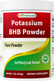 Best Naturals Potassium BHB poudre: bouteille 1 livre prête à l'emploi