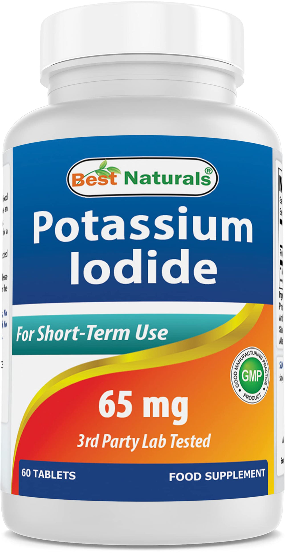 Best Naturals Potassium Iodide bottle front view for easy dosing