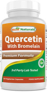 Best Naturals Quercetin with Bromelain bottle for daily wellness.