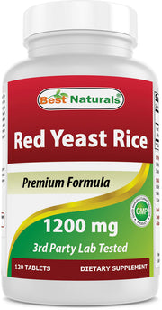 Best Naturals Red Yeast Rice bottle for daily dietary supplement use