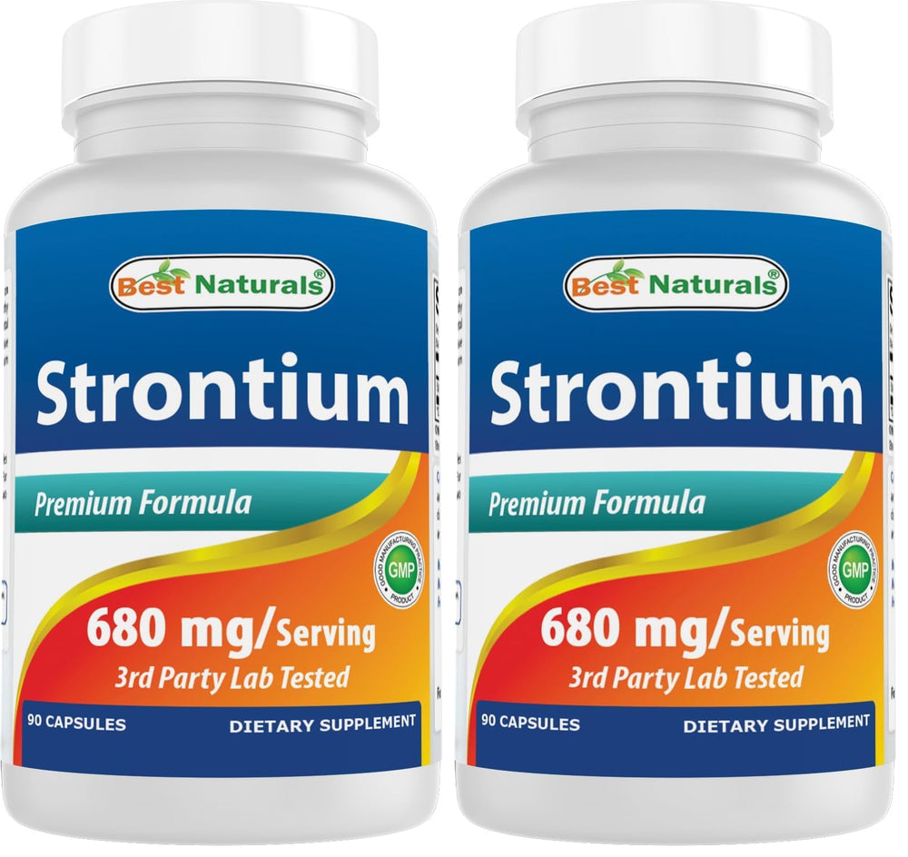 Best Naturals Strontium bottle front shows clean labeling for easy recognition.