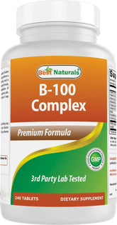 Best Naturals Vitamin B Complex bottle supports daily wellness.