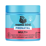 Best Nest Wellness Mama Bird Prenatal Multi Plus bottle with strawberry flavor boosts daily energy.