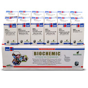 Bestmade Economy Pack tissue salts remedy chart shows a simple daily guide