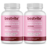 Bestvite Acetyl L-Carnitine capsules in a bottle offer convenient daily energy support.