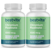 Bestvite Chromium Picolinate bottle front view for daily metabolic support.