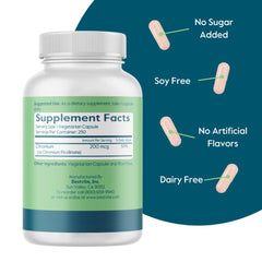 bestvite chromium picolinate capsules closeup, 200 mcg per serving for nutrient utilization