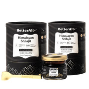 Better Alt Pure Himalayan Shilajit Resin 2-Pack front view for energy and immune support.