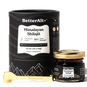 Better Alt Shilajit resin bottle pour highlights premium extract for daily energy support