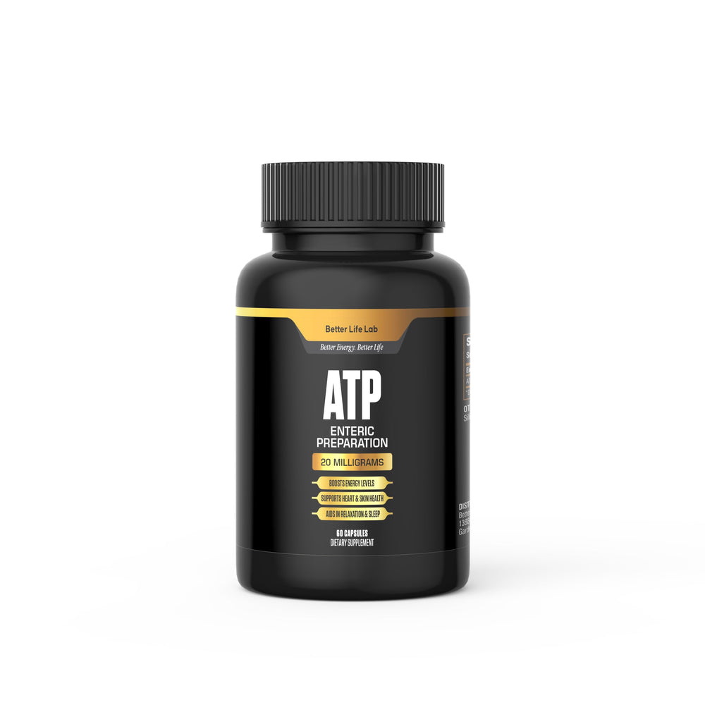 BETTER LIFE LAB ATP bottle front view, premium formula for daily energy.
