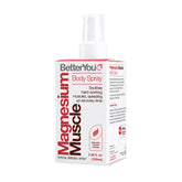 BetterYou Magnesium Muscle Spray bottle shown for post-workout relief.