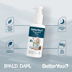 BetterYou Magnesium Sleep Body Lotion chamomile sprigs suggest soothing wind down