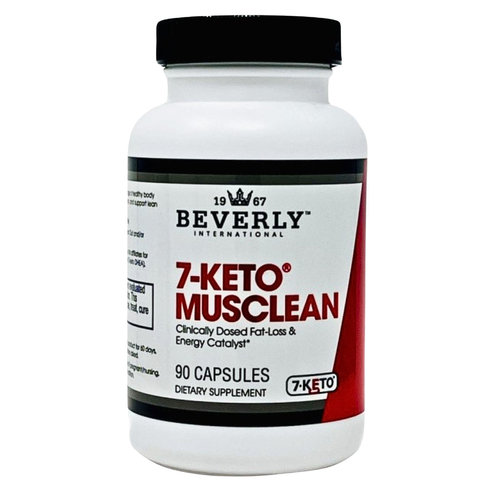 Beverly International 7-Keto Musclean bottle front supports fat metabolism on keto plans.