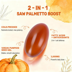 BEWORD saw palmetto extract label signals dual-action formula for balance.