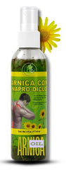BEXPERTSUSA Arnica Massage Oil bottle ready for deep-tissue massage sessions.