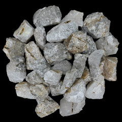BEZAVO Black Rutile rough stones with guide and pouch included for setup.