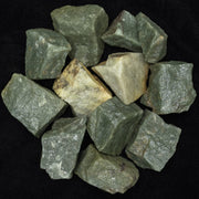 BEZAVO green aventurine rough crystals for chakra balance and meditation.