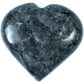 BEZAVO larvikite crystal heart large for calming energy and mindfulness.