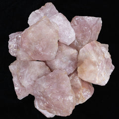 BEZAVO Rose Quartz rough stones 1 lb bundle ideal for cabbing and jewelry projects