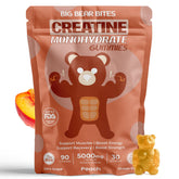 Big Bear Bites creatine gummies in tub for convenient daily dosing.