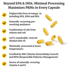 Label shows vitamins A and D from salmon oil