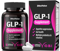 BIKAYALUE GLP-1 Alternative bottle front view for daily metabolism support.