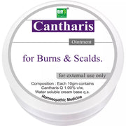 Bio India Cantharis Ointment 30g packaging; convenient for soothing minor skin irritation and redness.