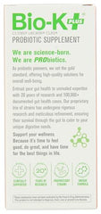 Bio-K Plus PoopBIOTIC capsules arranged for convenient daily intake