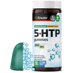 BIO KRAUTER 5HTP Gummies bottle for convenient relaxation