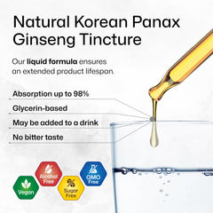 BIO KRAUTER Ginseng bottle closeup emphasizes a pure three-ingredient blend.